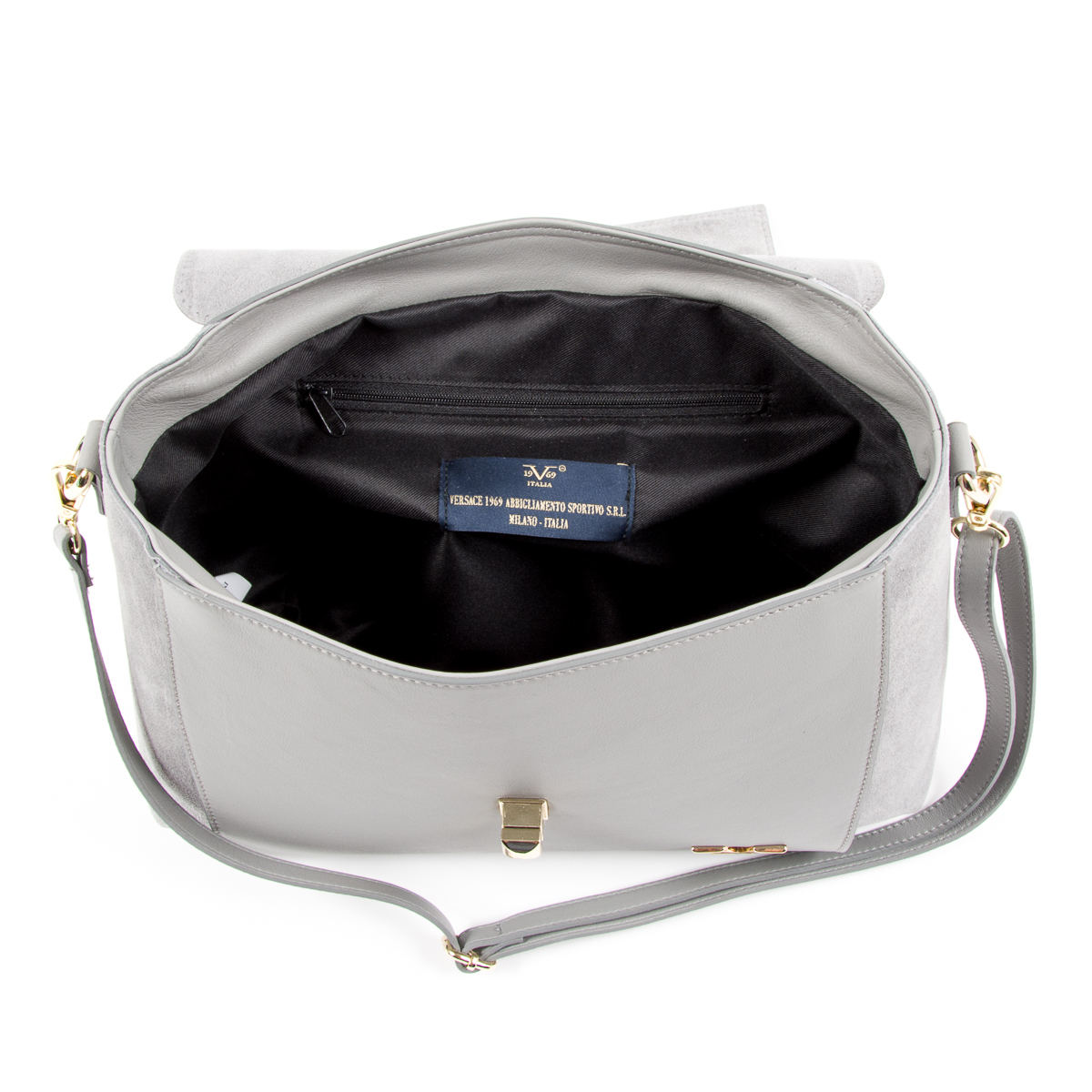 V 1969 Italia Borsa da donna grigia HOUSTON