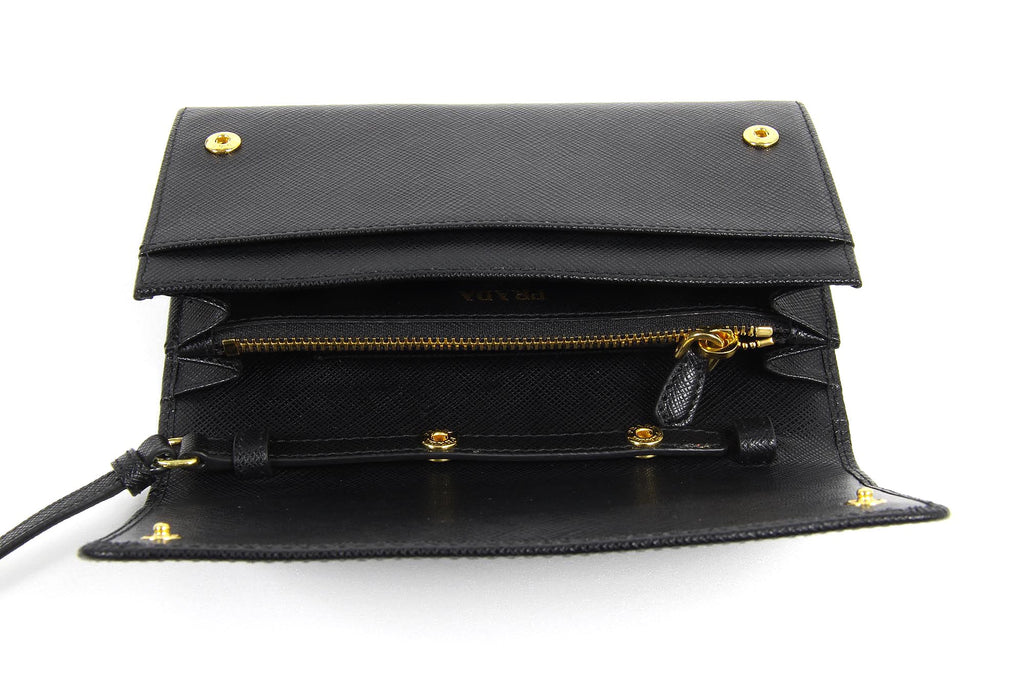 Pochette Prada 1MT437 Nero Saffiano Metallo