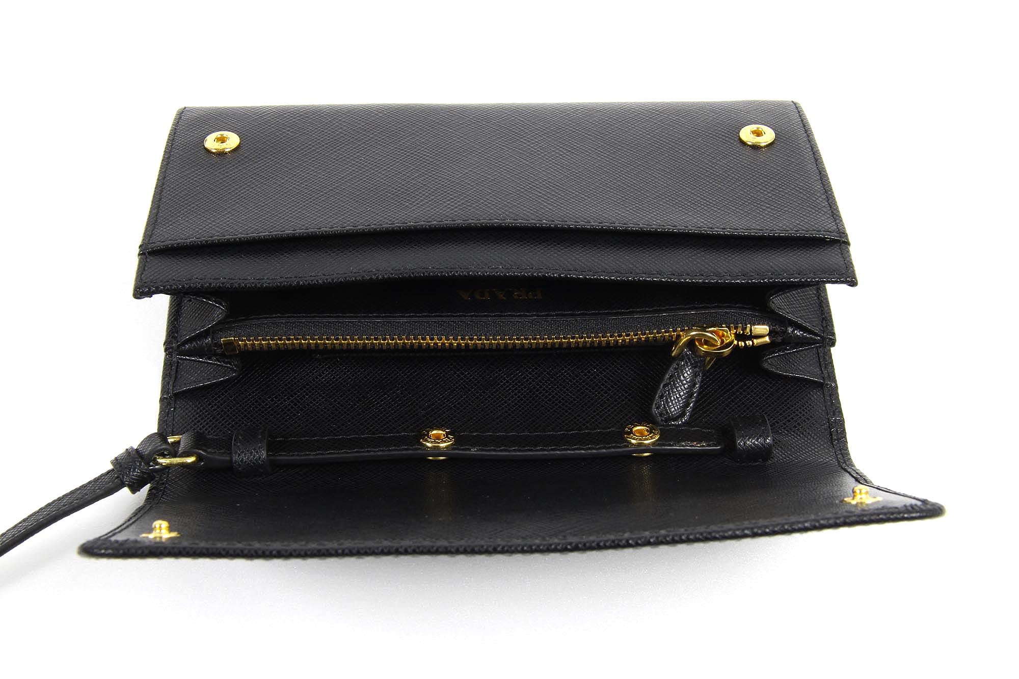 Pochette Prada 1MT437 Nero Saffiano Metallo