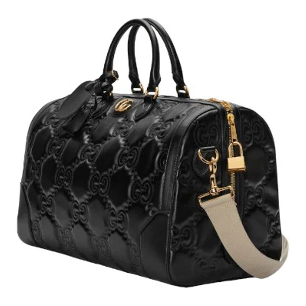 Borsa da viaggio in pelle GG