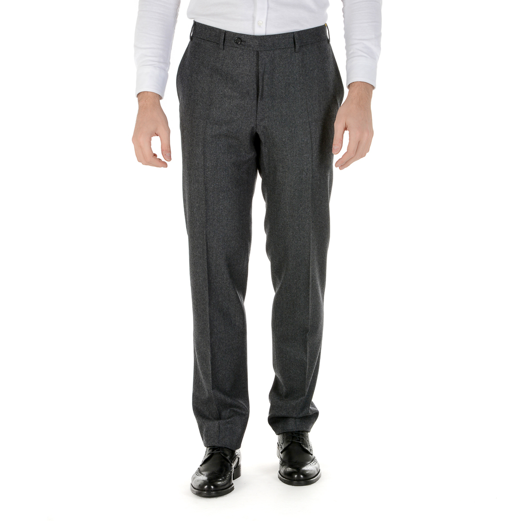 Pantaloni da uomo Canali grigio scuro
