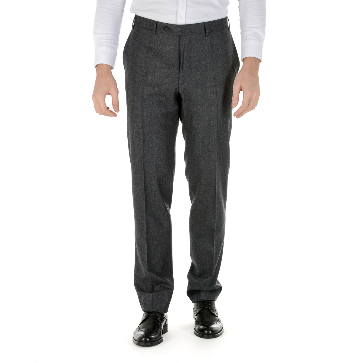 Pantaloni da uomo Canali grigio scuro