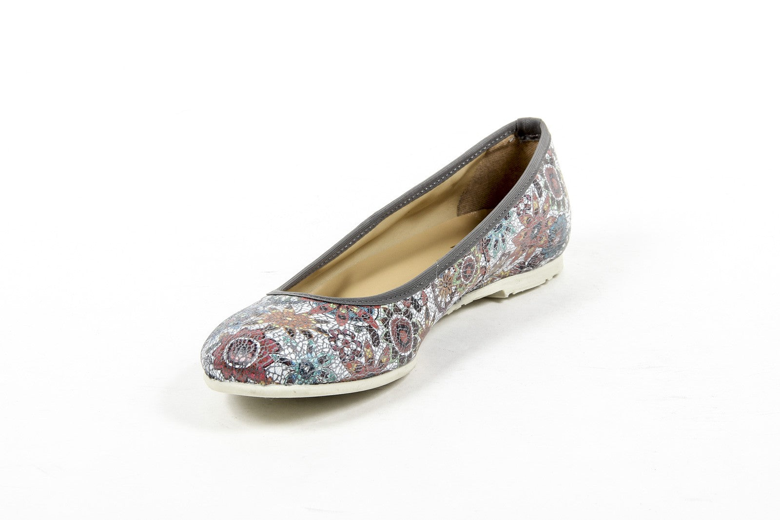 V 1969 Italia Ballerina da donna E08 FIORE GRIGIO