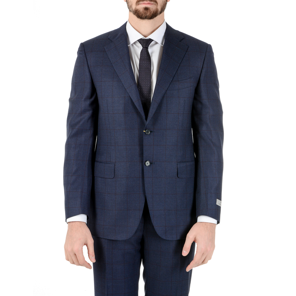 Abito da uomo Canali maniche lunghe blu scuro