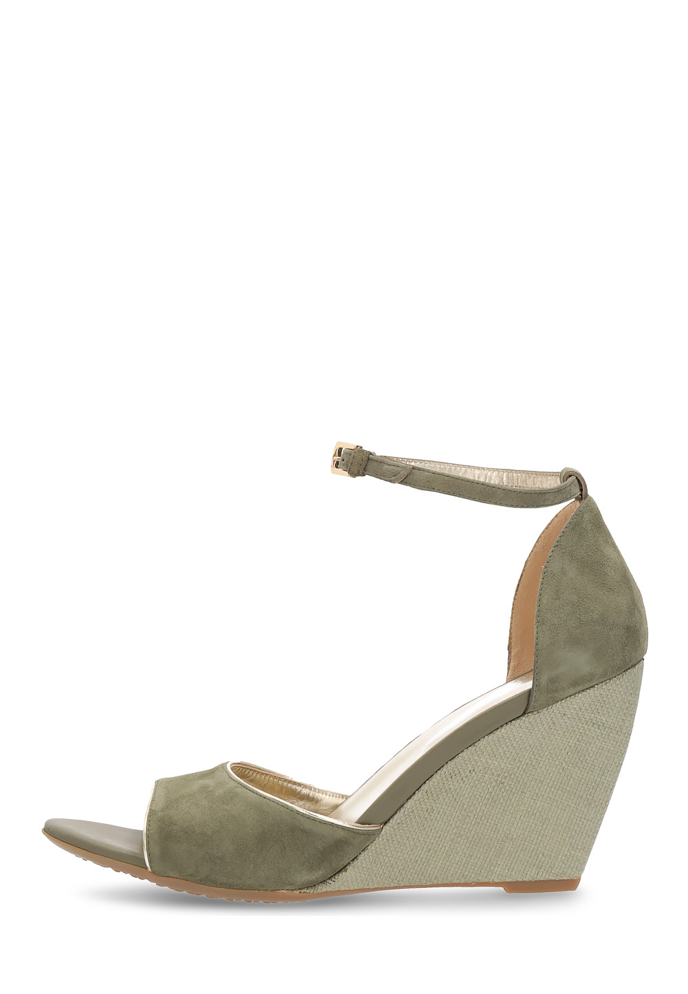 Sandalo con zeppa Hogan da donna verde HXW2270N660CR0V616