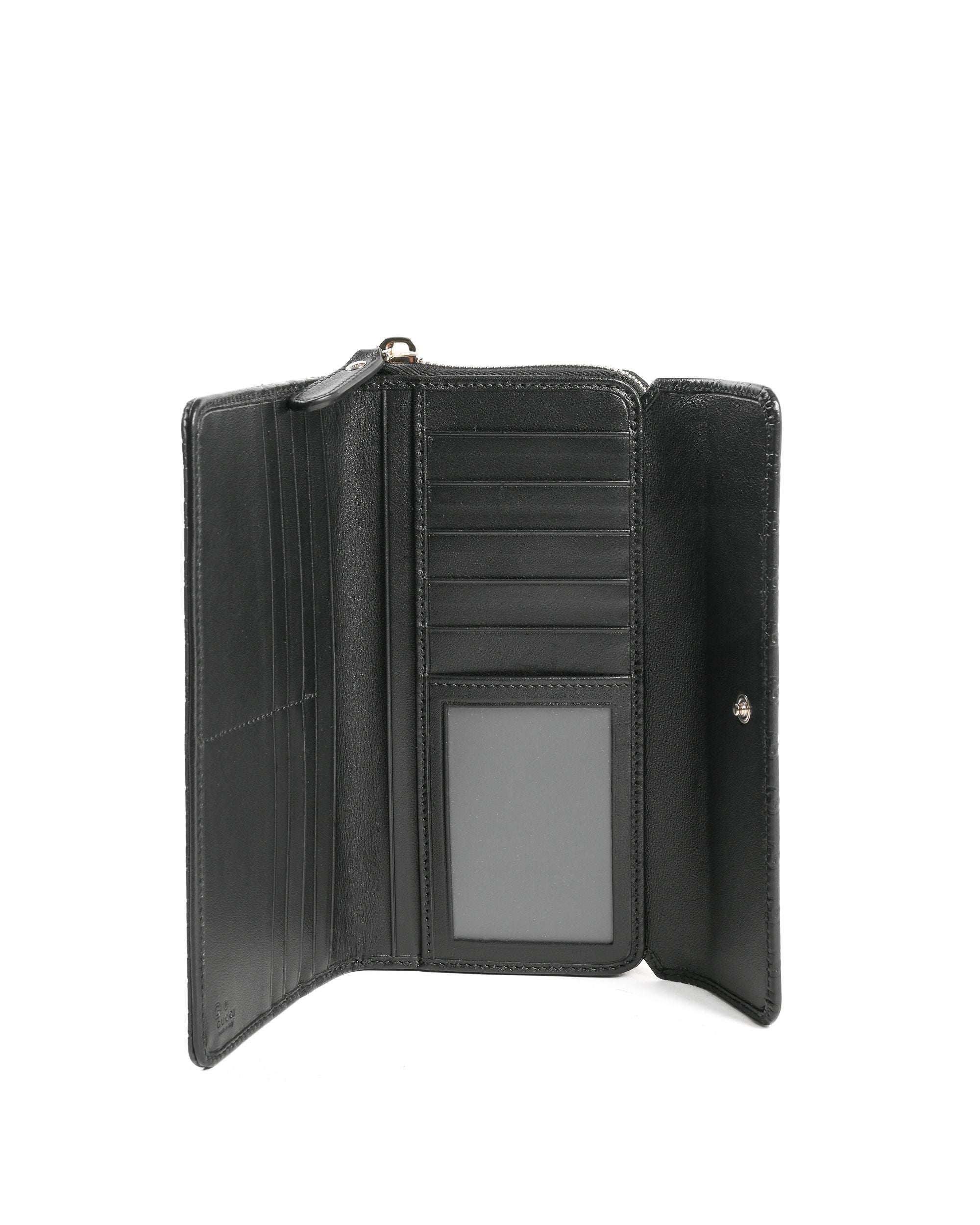 Portafoglio Gucci Guccissima in pelle con cerniera 449364 BMJ1G 1000