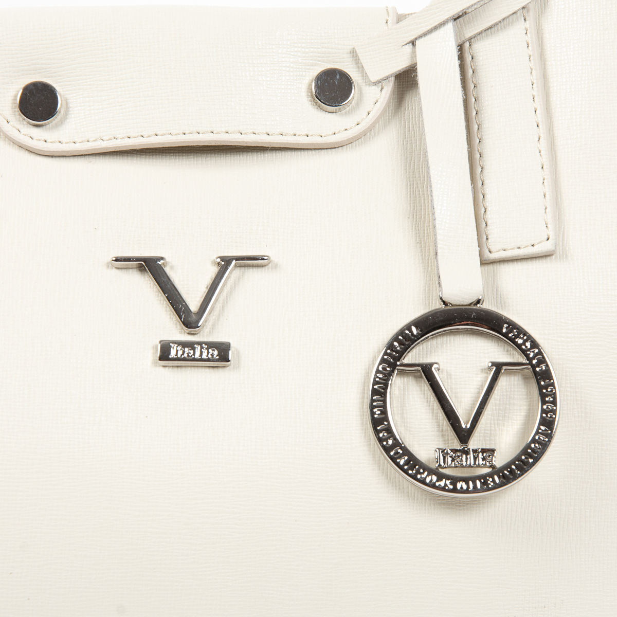V 1969 Italia Borsa da donna JERSEY bianca