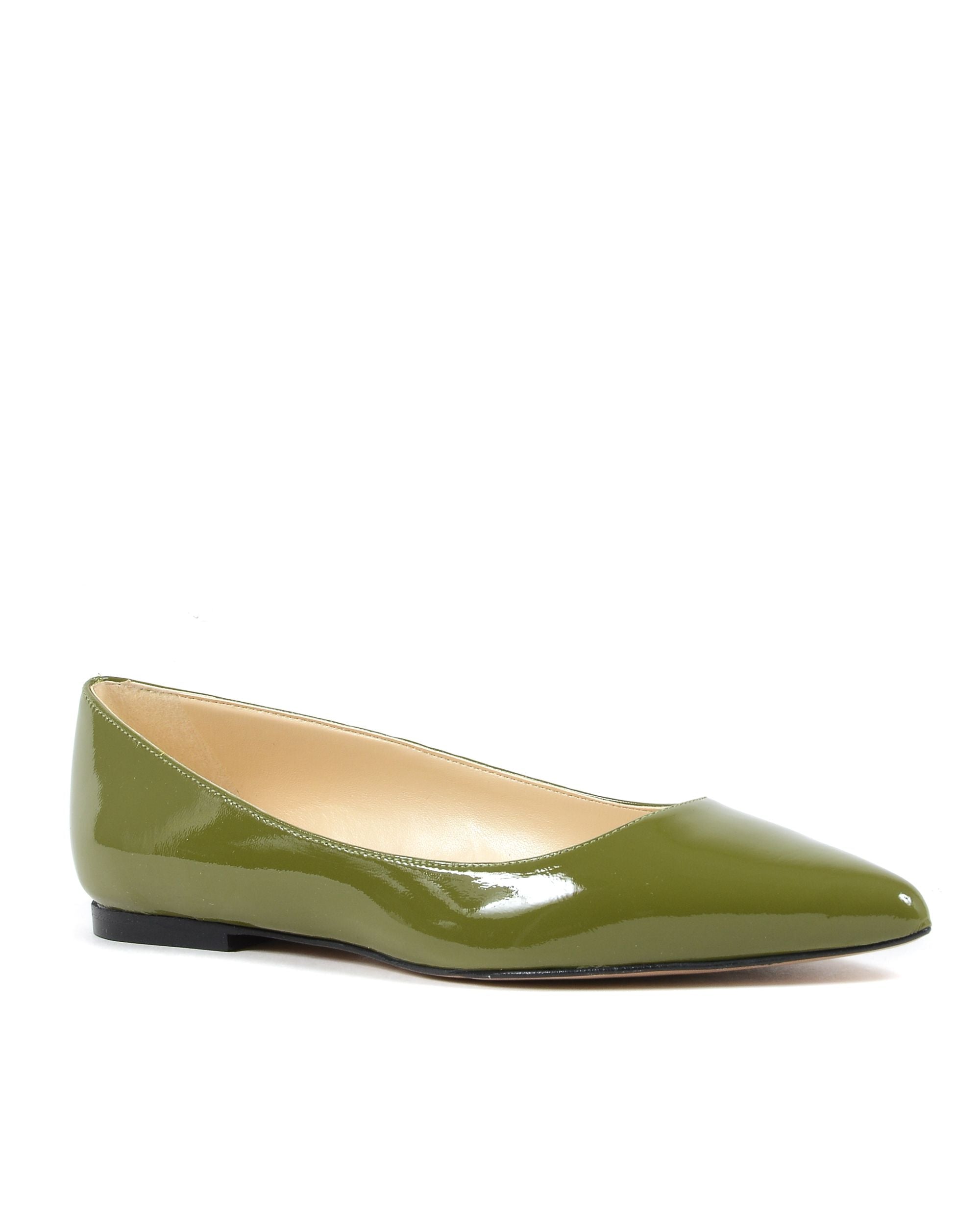 19V69 Italia Ballerina da donna verde 4747 VERNICE VERDE