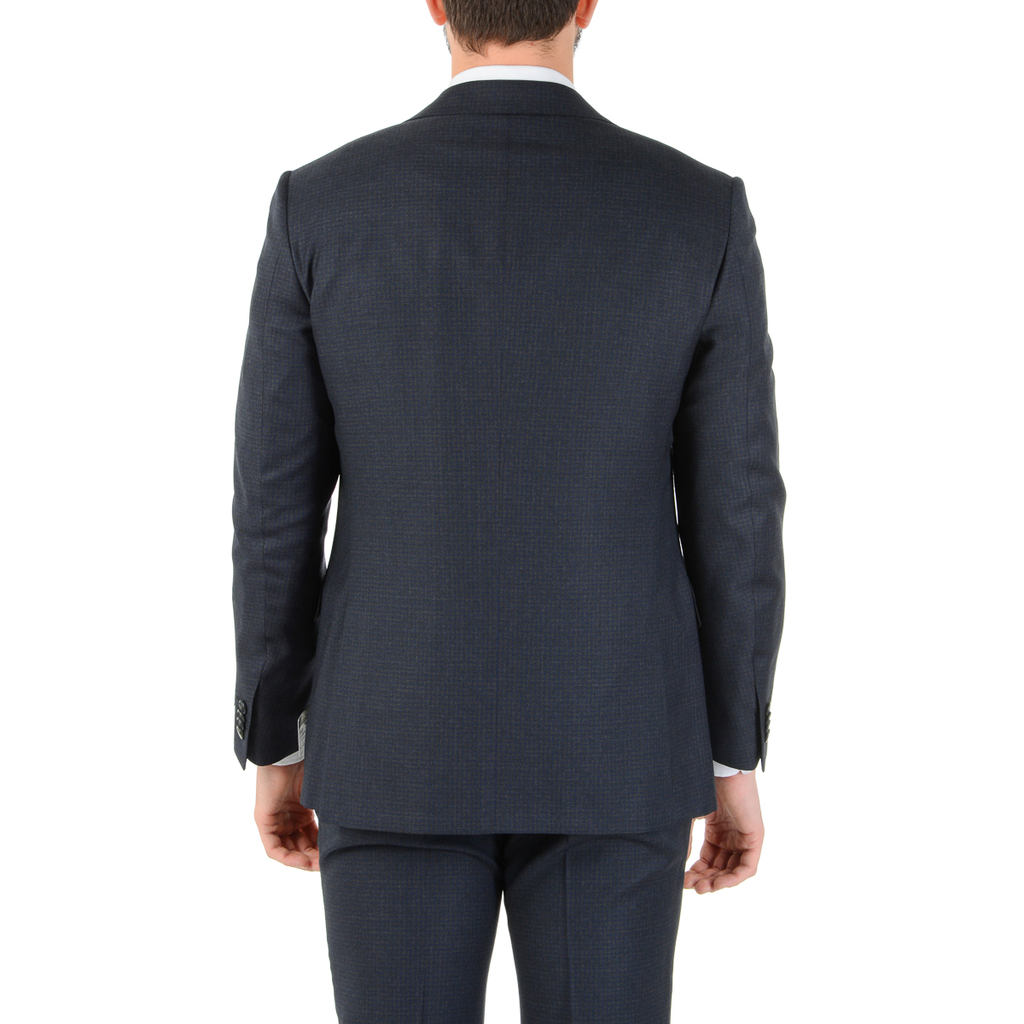 Abito da uomo Corneliani a maniche lunghe grigio scuro Super 110's