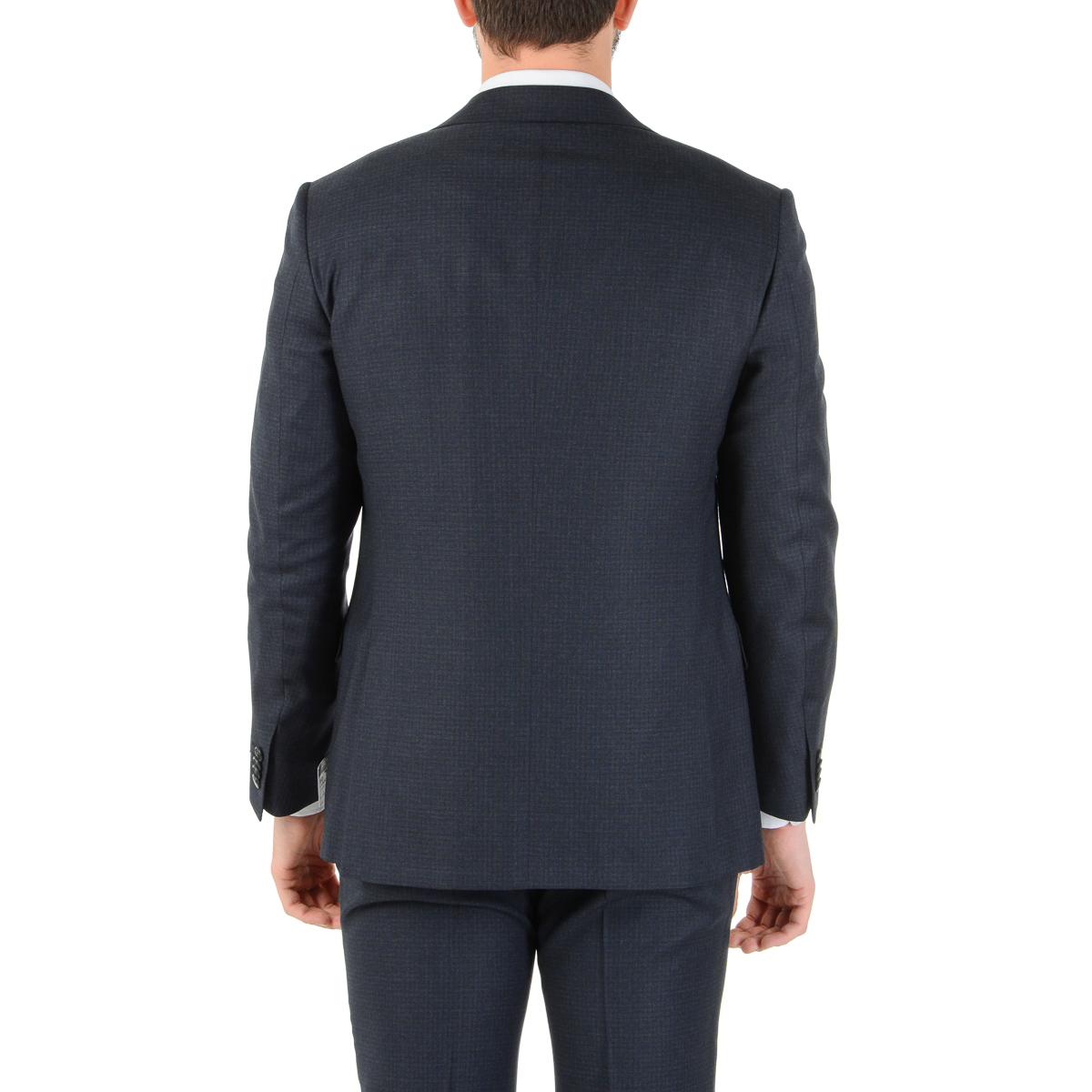Abito da uomo Corneliani a maniche lunghe grigio scuro Super 110's