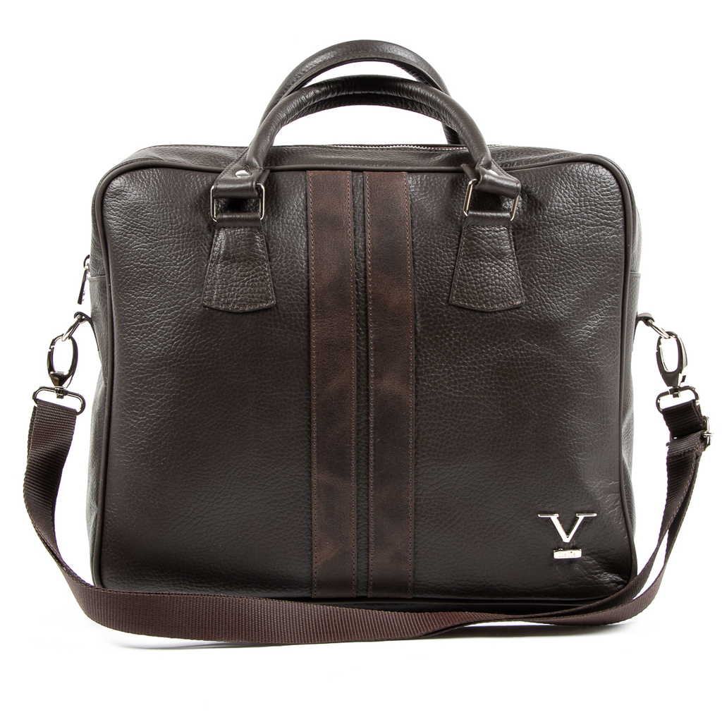 V 1969 Italia Borsa sportiva da uomo marrone VENTURA