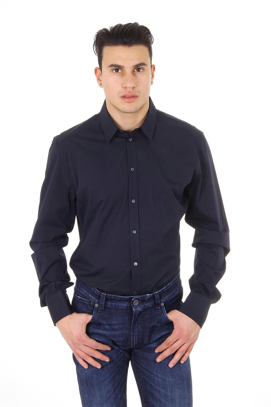 Dolce & Gabbana camicia uomo manica lunga G5CJ5T FUEAJ B0665