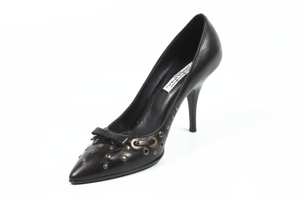 Décolleté da donna Sebastian Milano S1953 ANTICO NERO+OTTONE G