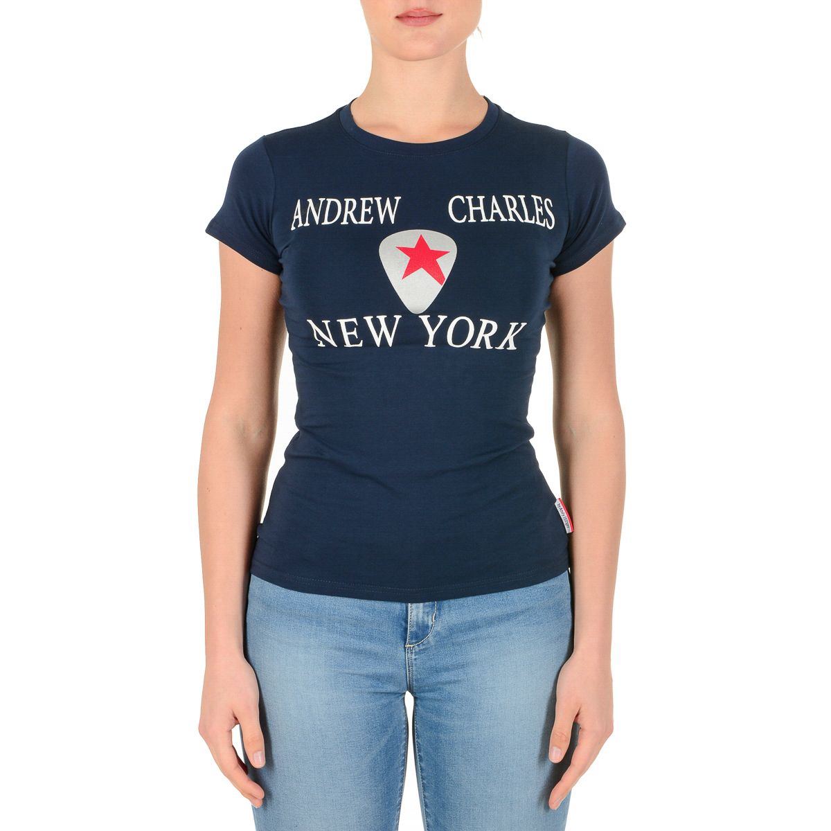 Andrew Charles By Andy Hilfiger T-shirt da donna TS501 03 1002 TARANA NAVY S14