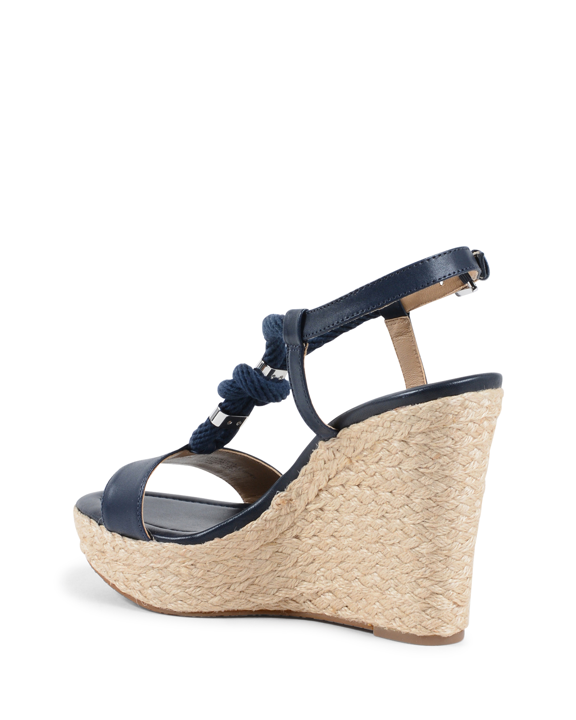 Sandalo con zeppa da donna Michael Kors Blu navy HOLLY