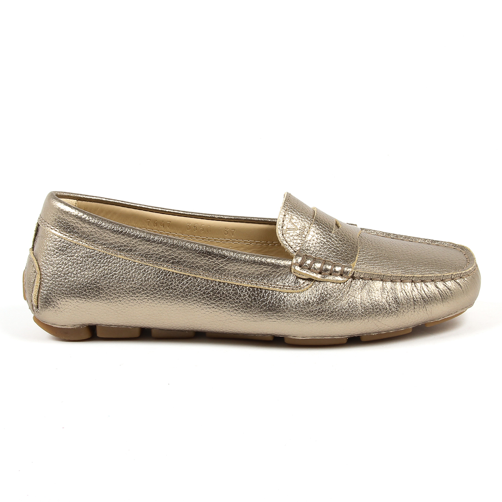 V 1969 Italia Mocassino da donna oro AMALFI