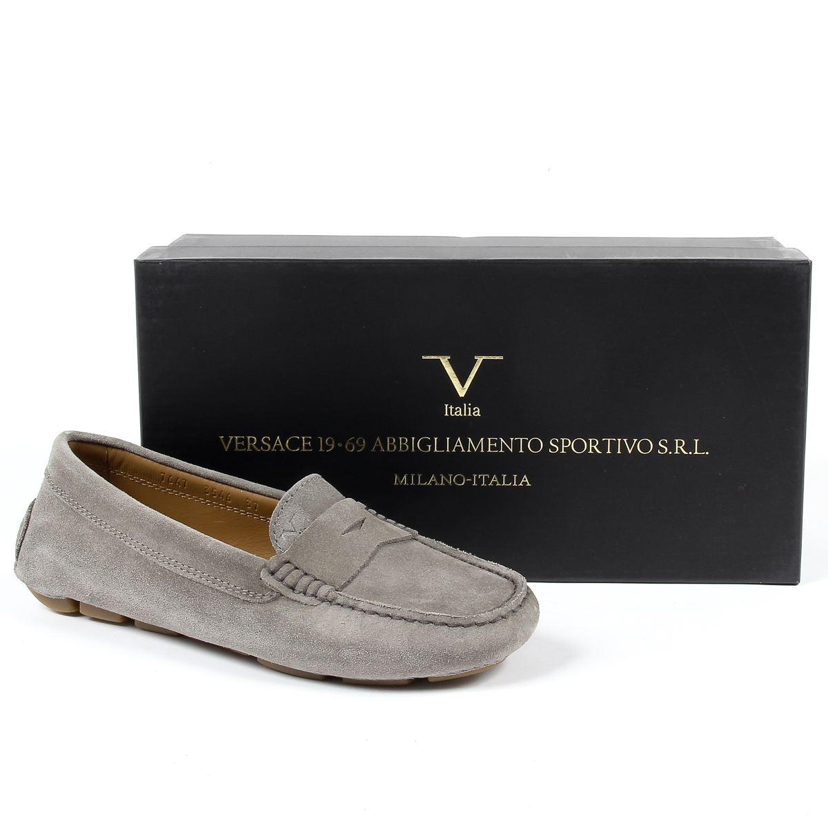 V 1969 Italia Mocassino da donna grigio AMALFI