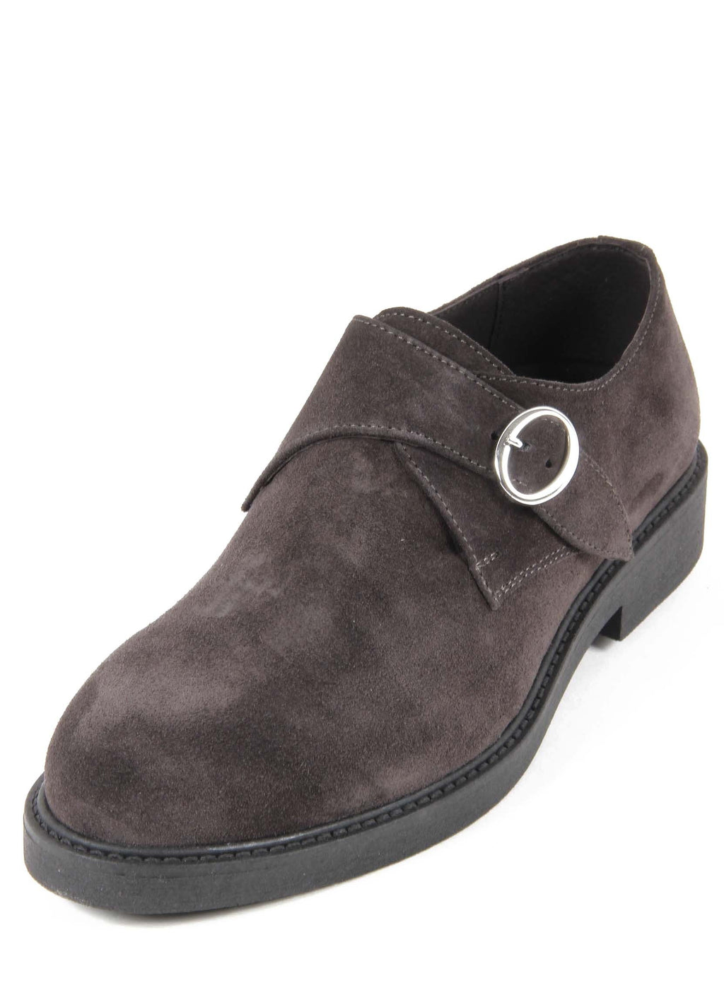 Scarpa da uomo Monk Strap V 1969 Italia V134 CAMOSCIO GRIGIO INVERNALE