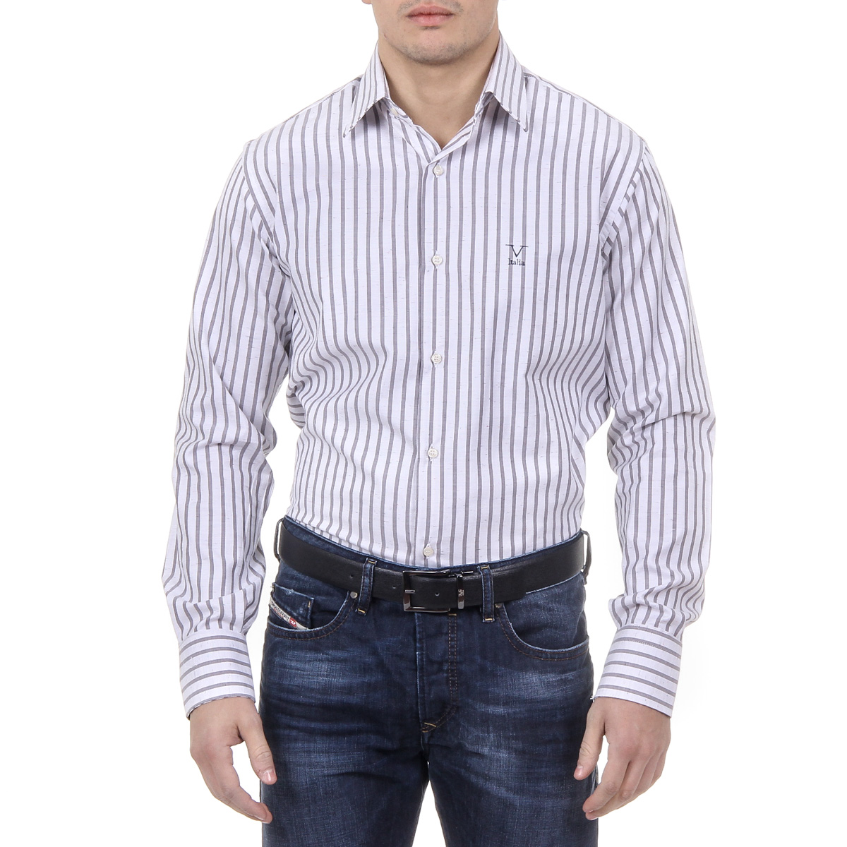 V 1969 Italia Camicia da uomo con collo classico 377 VAR. 515