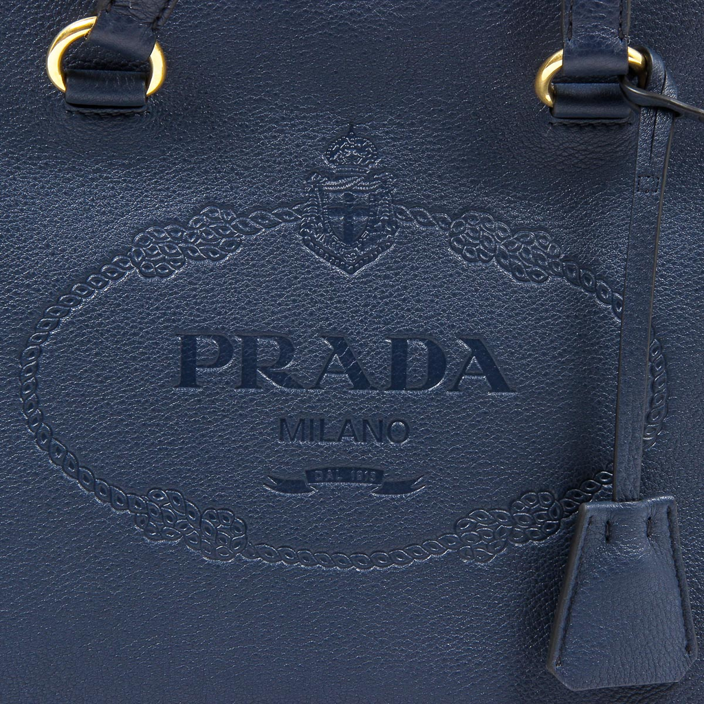Borsa a mano Prada da donna 1BG100 UWL F0216 BALTICO VIT DAINO
