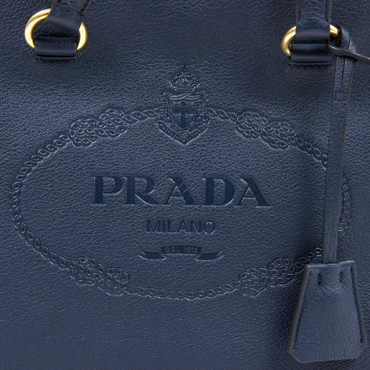 Borsa a mano Prada da donna 1BG100 UWL F0216 BALTICO VIT DAINO