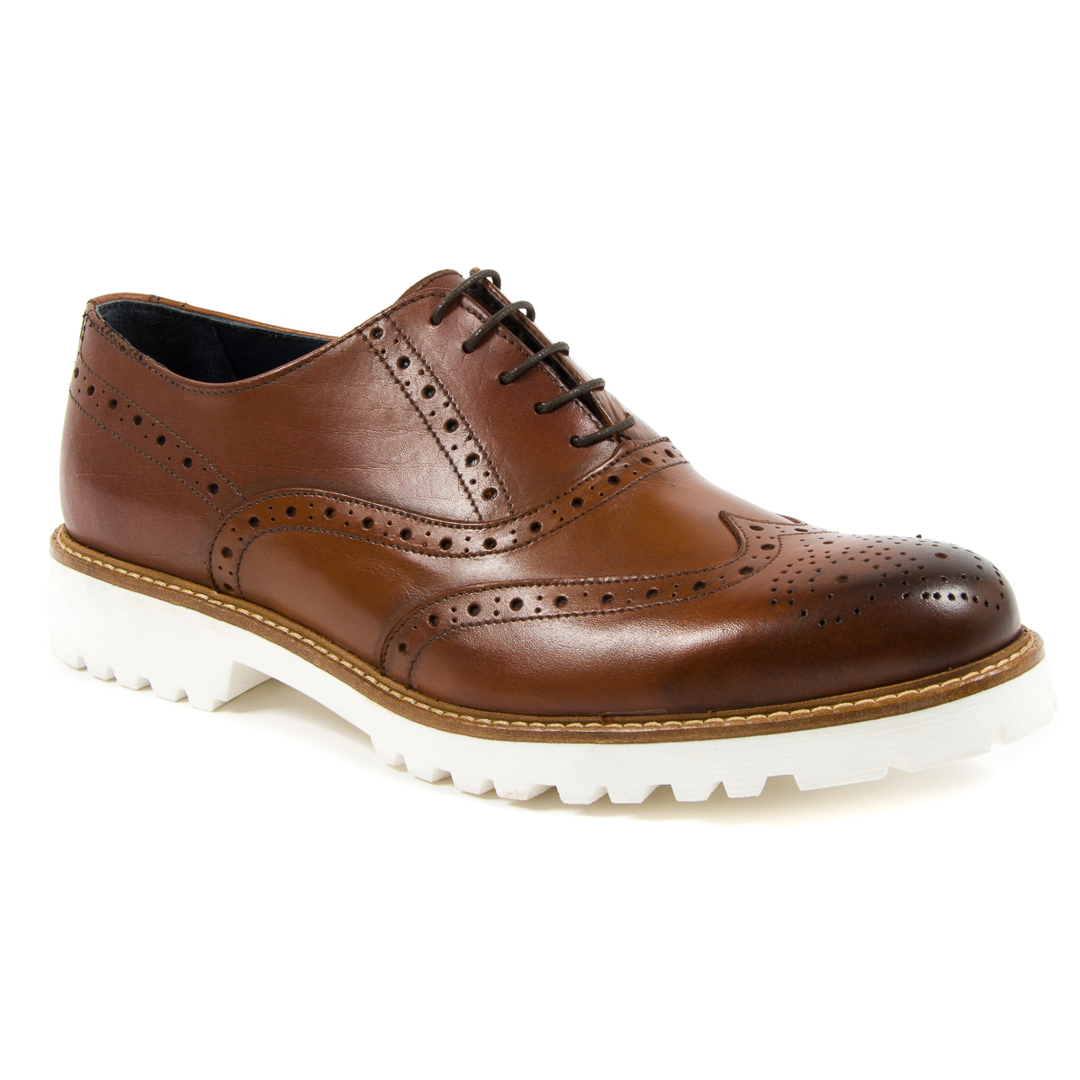 Andrew Charles Scarpe Brogue da uomo marroni LUIS