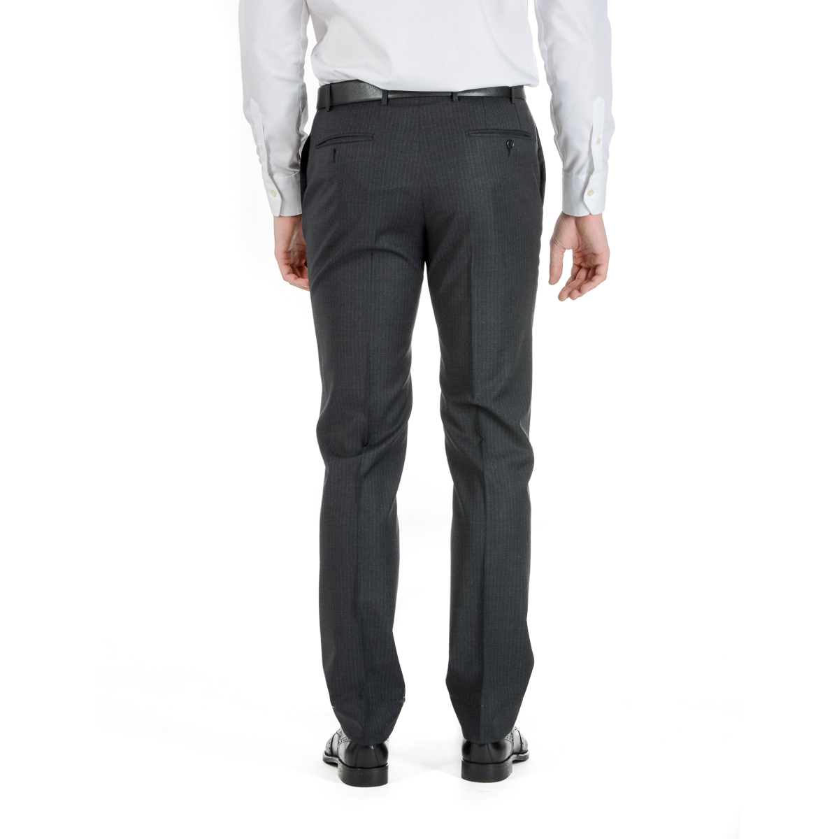 Corneliani Abito da uomo a maniche lunghe grigio scuro Super 130's