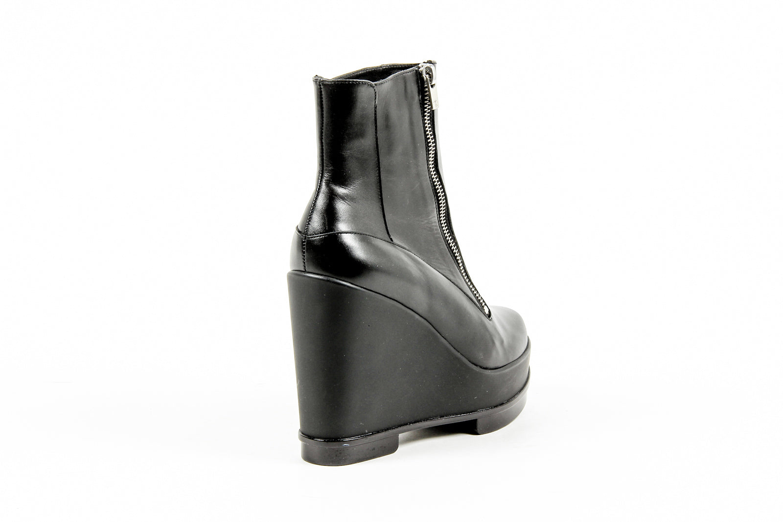 Stivaletto con zeppa da donna Robert Clergerie Paris SENCIO VEAU LISSE NOIR DBL POUDRE