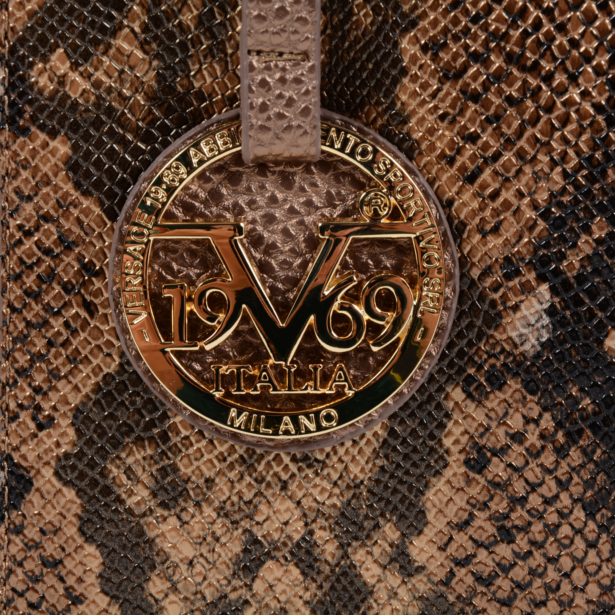 19V69 Italia Borsa da donna Bronzo 8005 PYTHON BRONZE