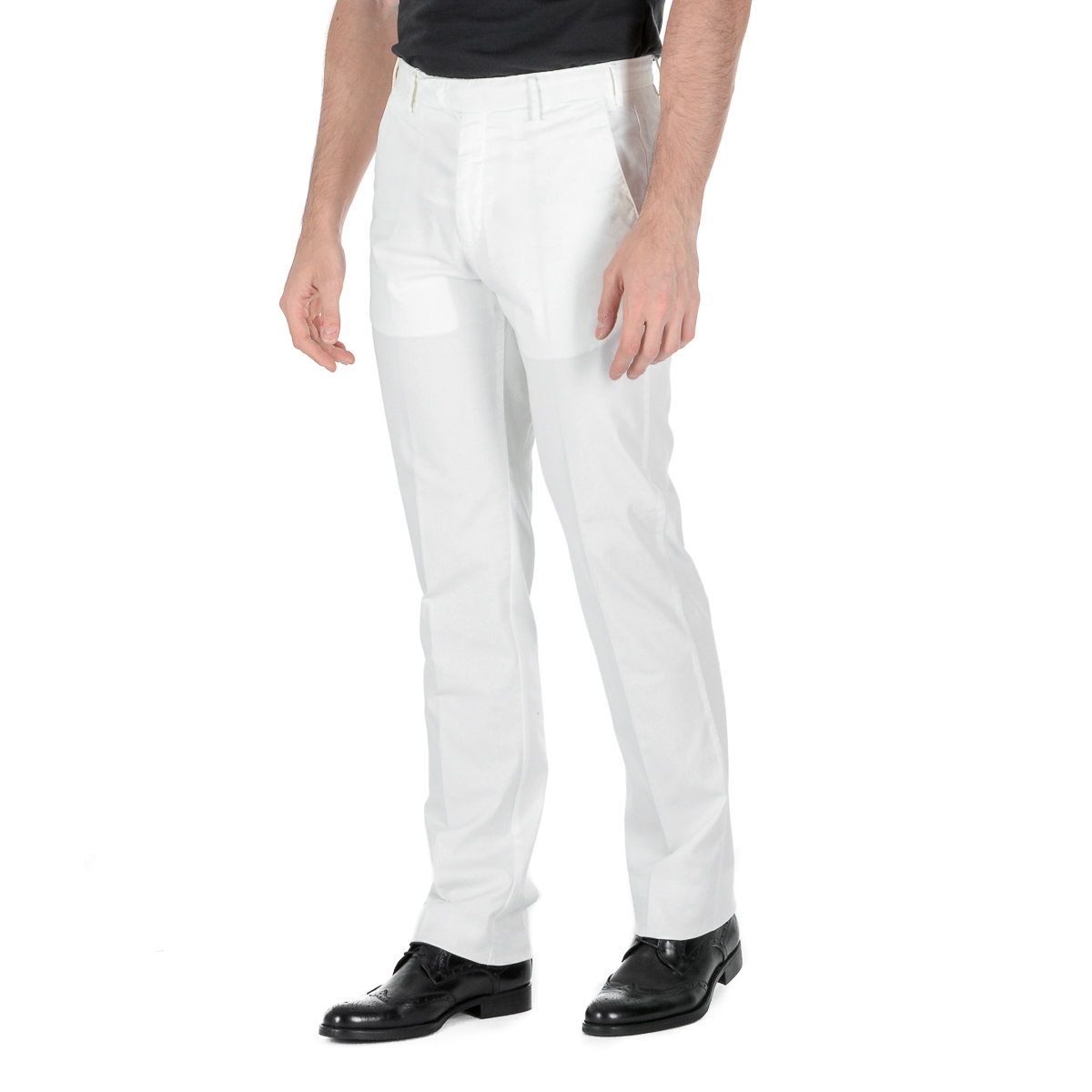 Pantaloni Armani Collezioni Uomo Bianchi