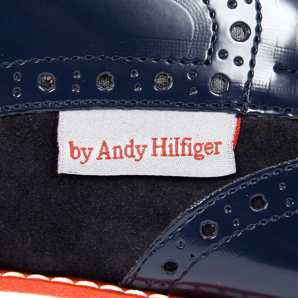 Scarpe Oxford brogue da uomo Andrew Charles 914 ABRASIVATO CAMOSCIO BLEU