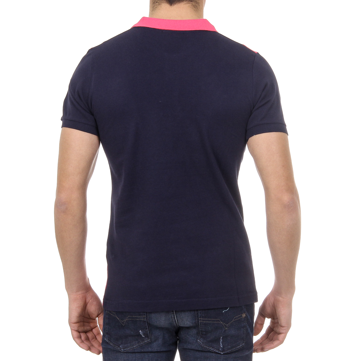 Polo da uomo a maniche corte Ufford & Suffolk Polo Club US003 INDIGO