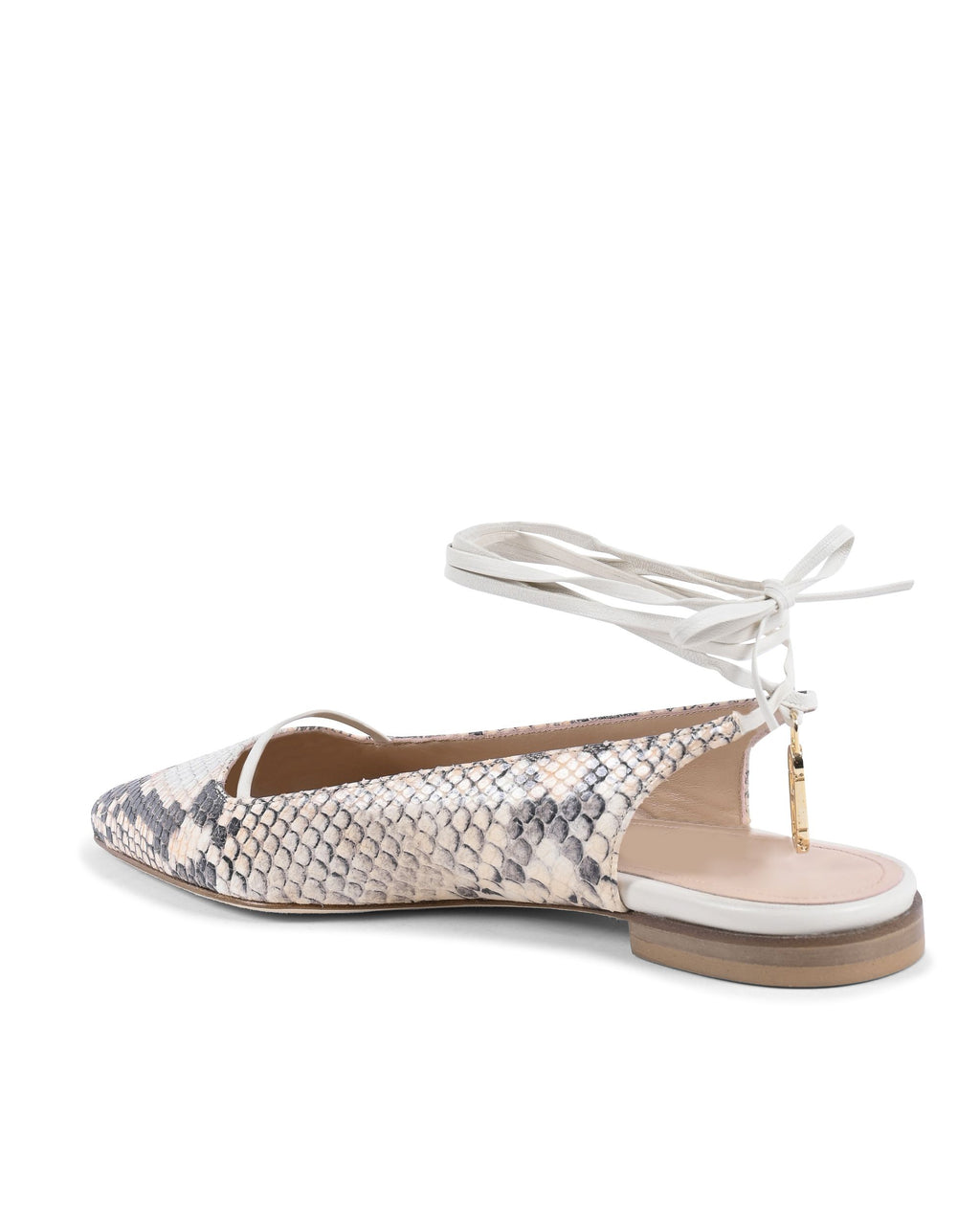 Brenda Flat Python - Nero/Color carne