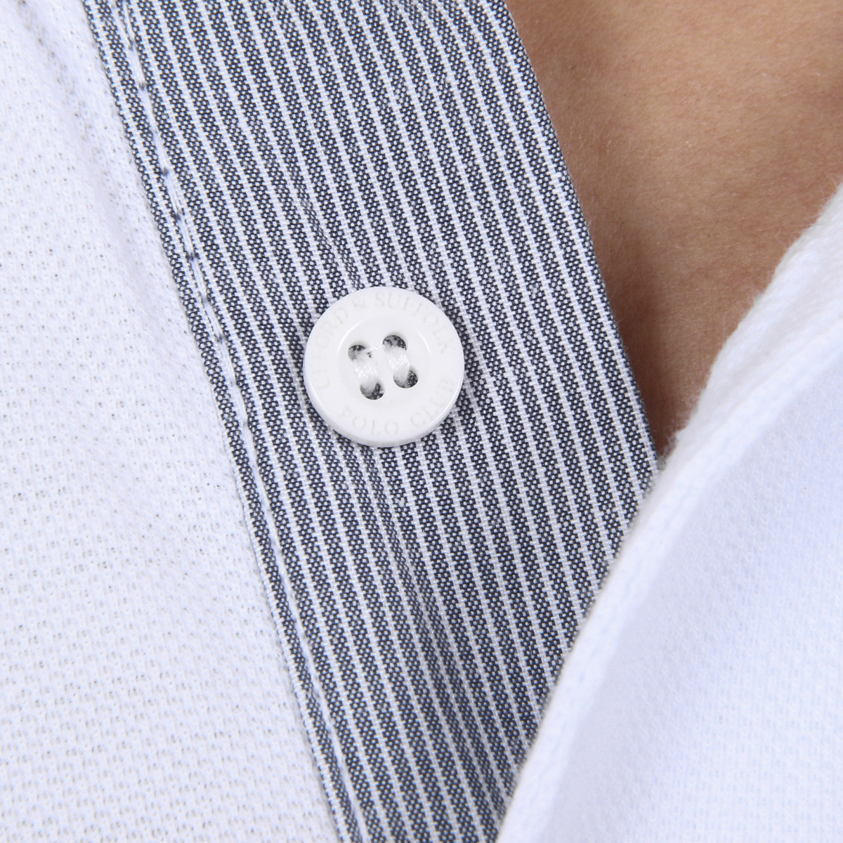 Polo da uomo a maniche corte Ufford & Suffolk Polo Club US025 BIANCO