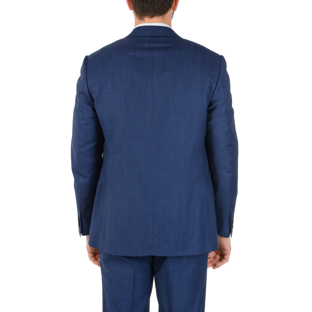 Abito da uomo Corneliani maniche lunghe blu Super 110's