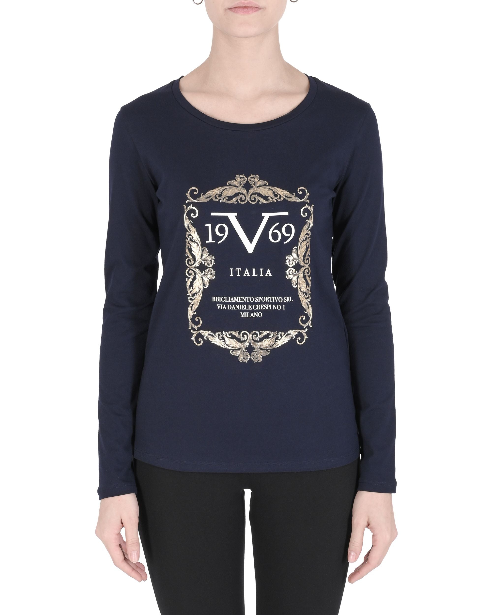 19V69 Italia T-Shirt Donna ANGELICA BLU NAVY