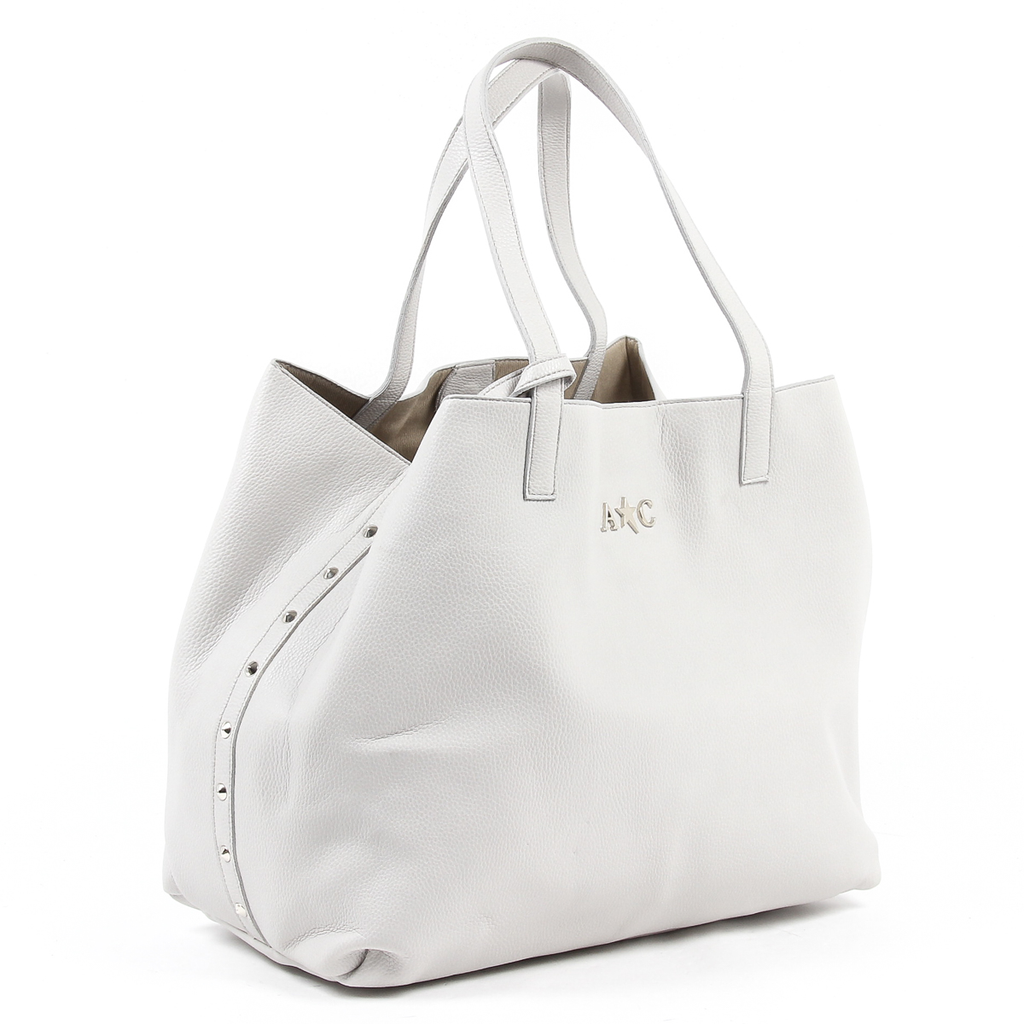 Borsa a mano da donna Andrew Charles grigio chiaro RACHEL