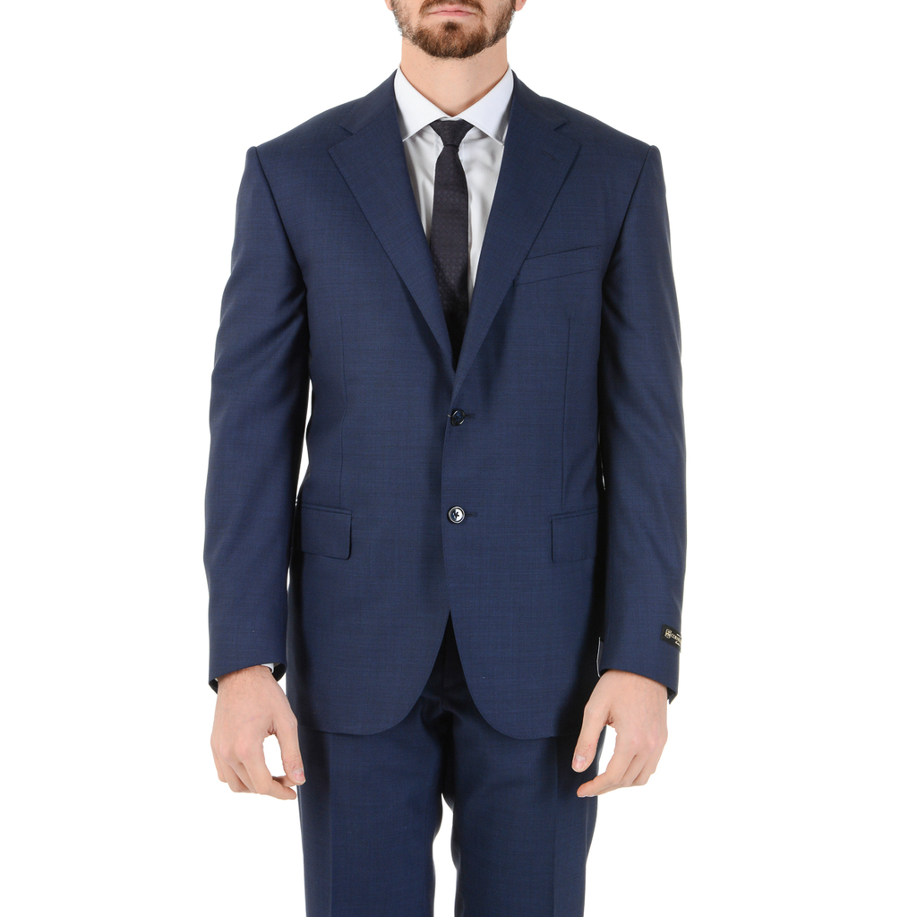 Abito da uomo Corneliani maniche lunghe blu Super 110's