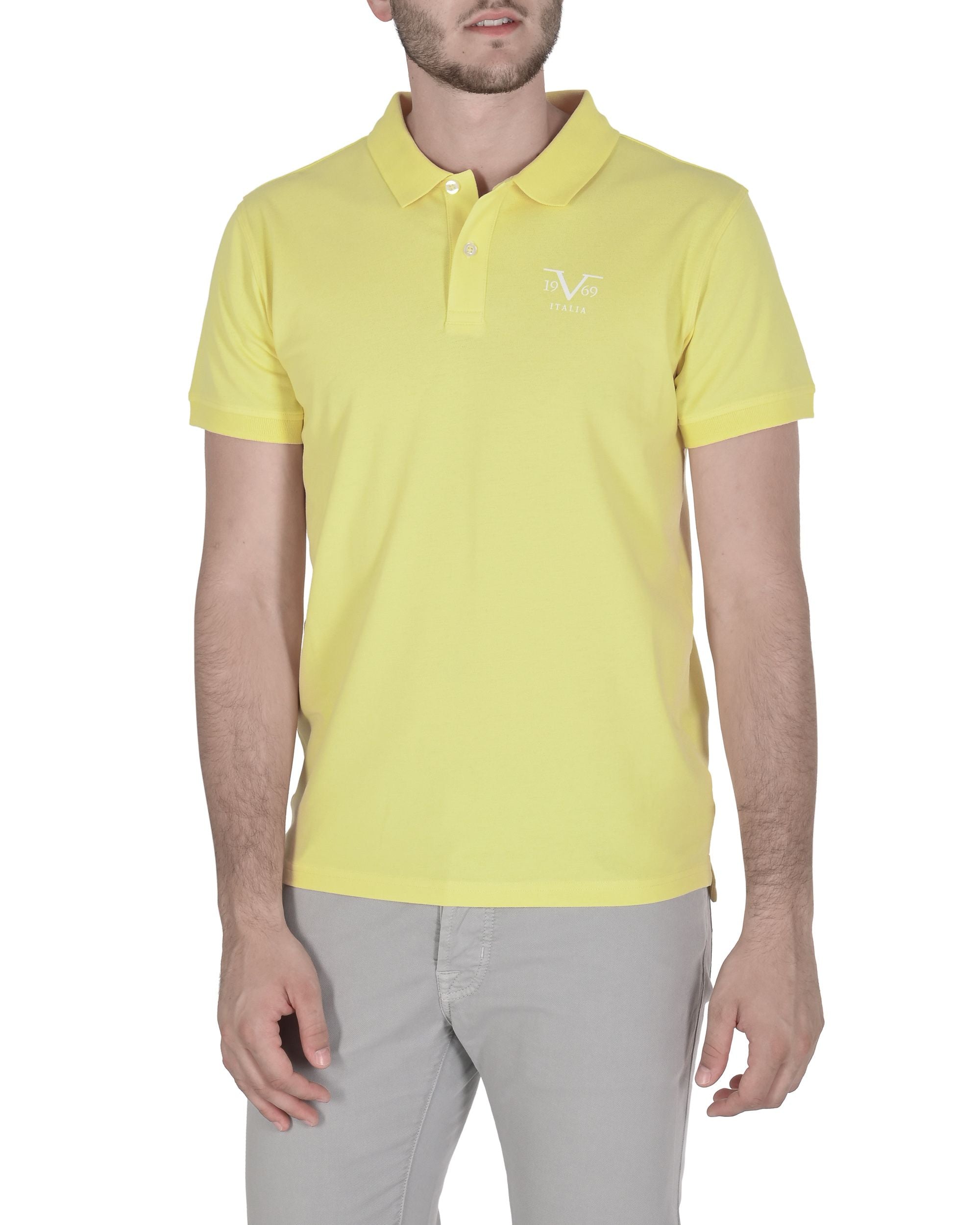 19V69 Italia Polo Uomo VSC1MPL01 POPCORN