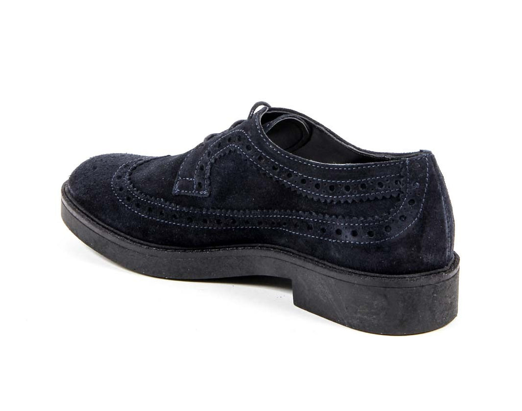 V 1969 Italia Scarpa Brogue da Donna B1670 VELOUR BLUE