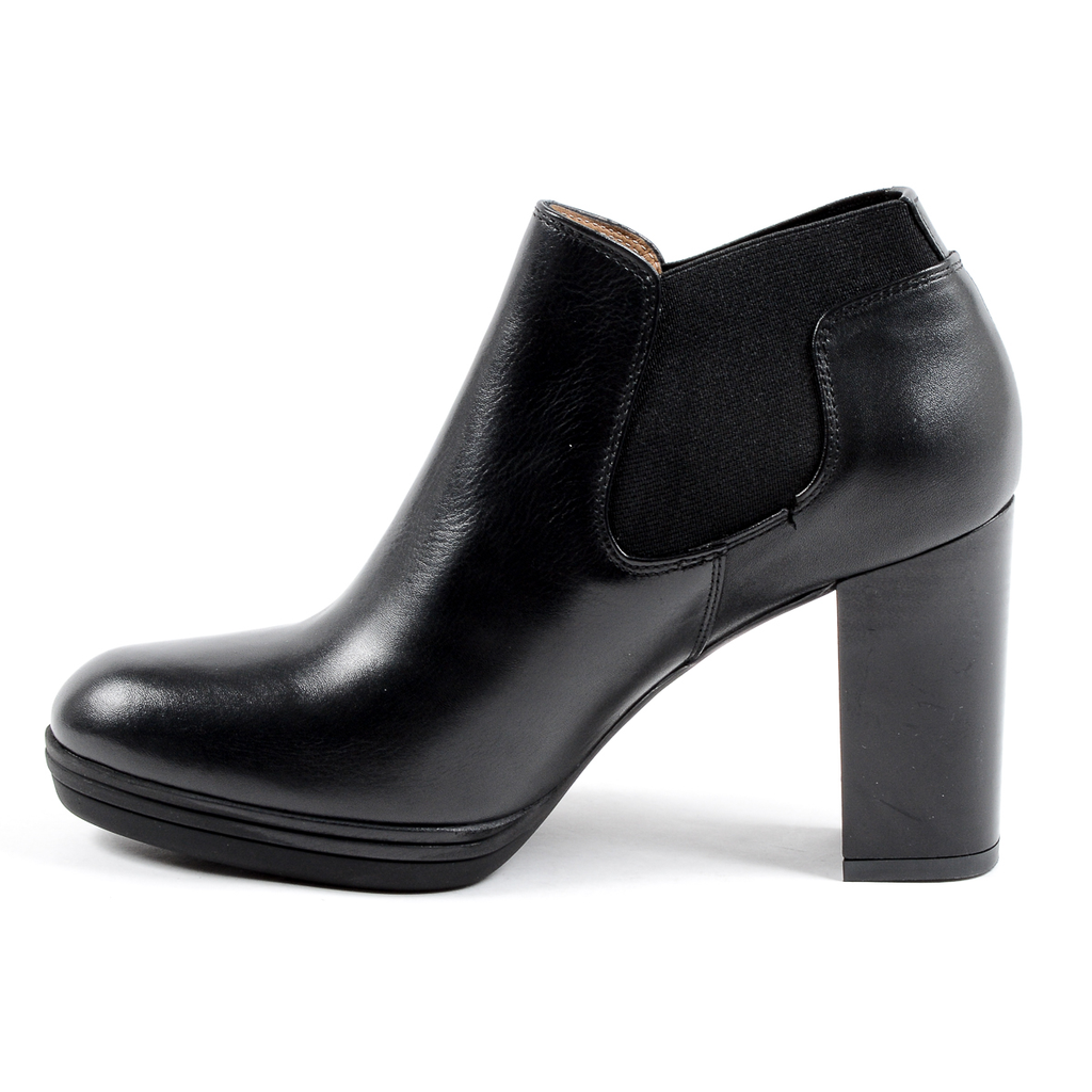 V 1969 Italia Stivaletto con tacco da donna nero GRACY