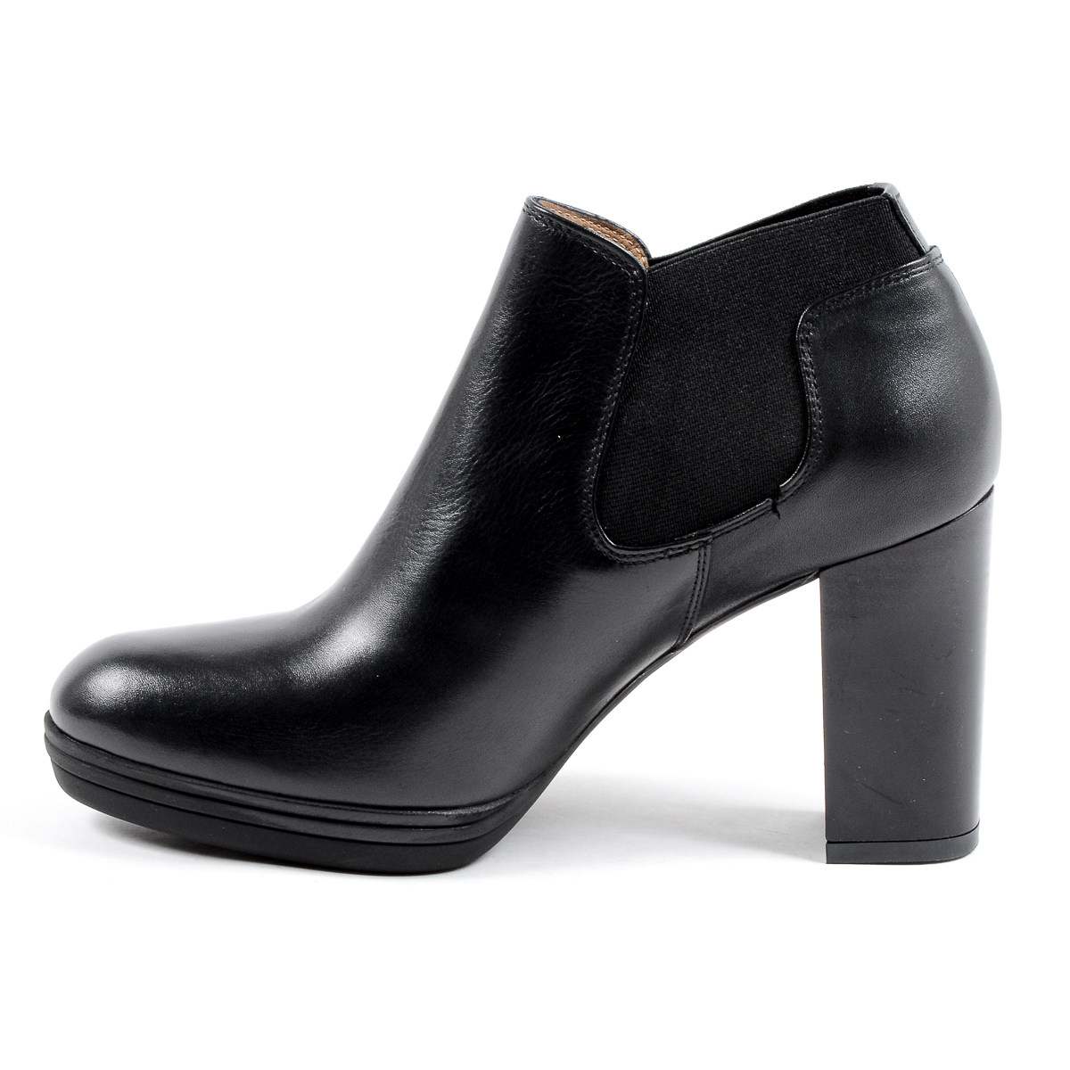 V 1969 Italia Stivaletto con tacco da donna nero GRACY