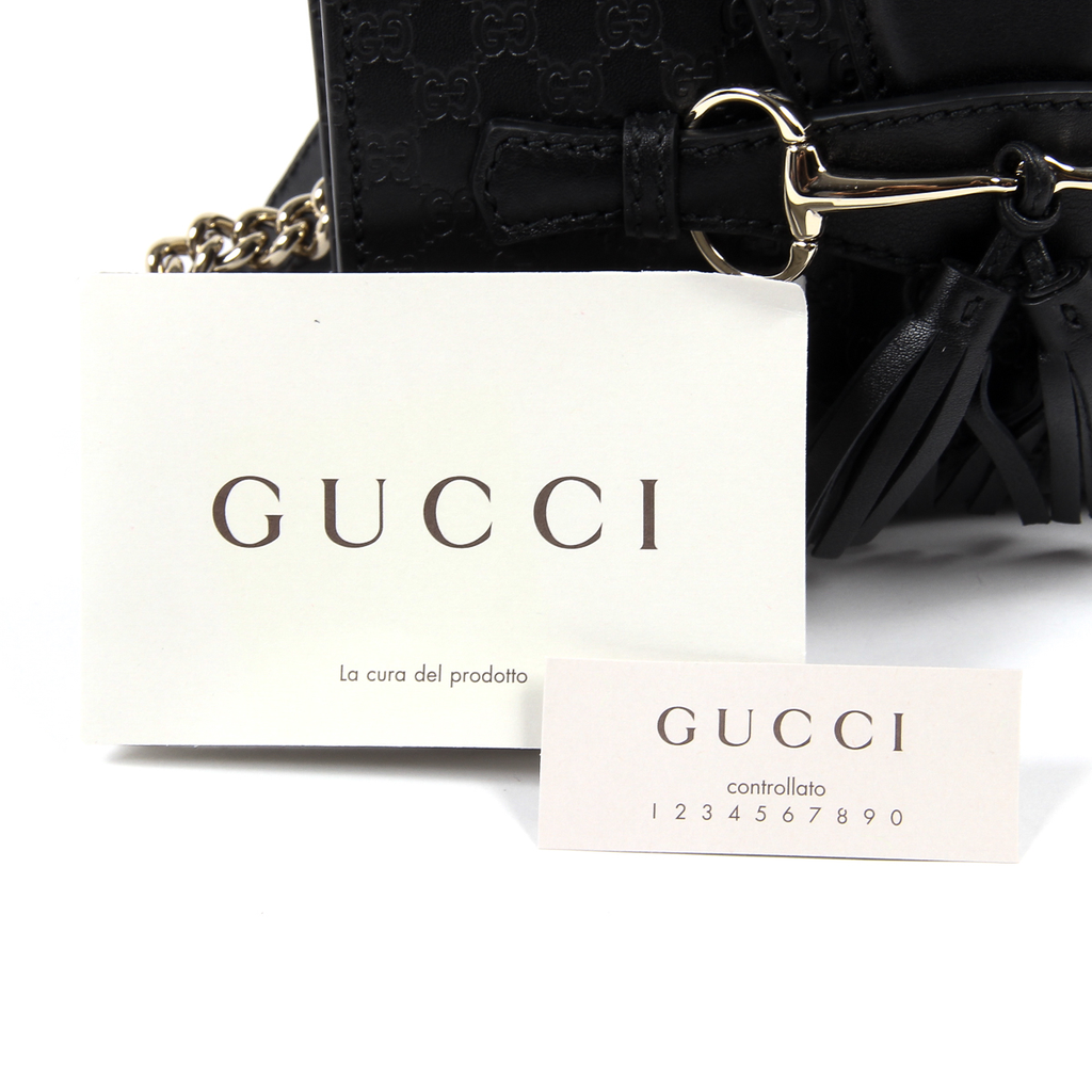 Borsa a mano da donna Gucci GG Guccissima nera 449636 1000