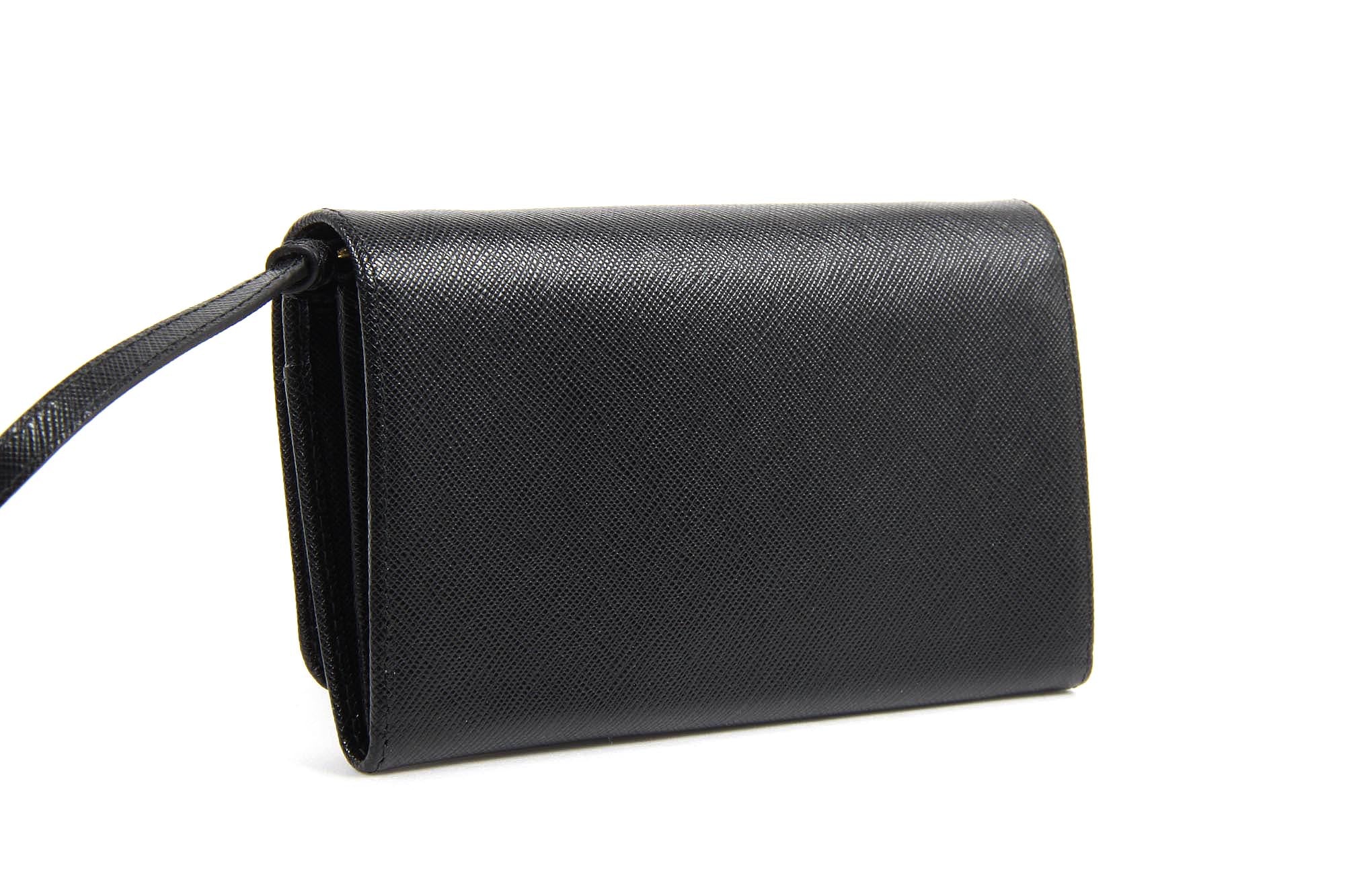 Pochette Prada 1MT437 Nero Saffiano Metallo