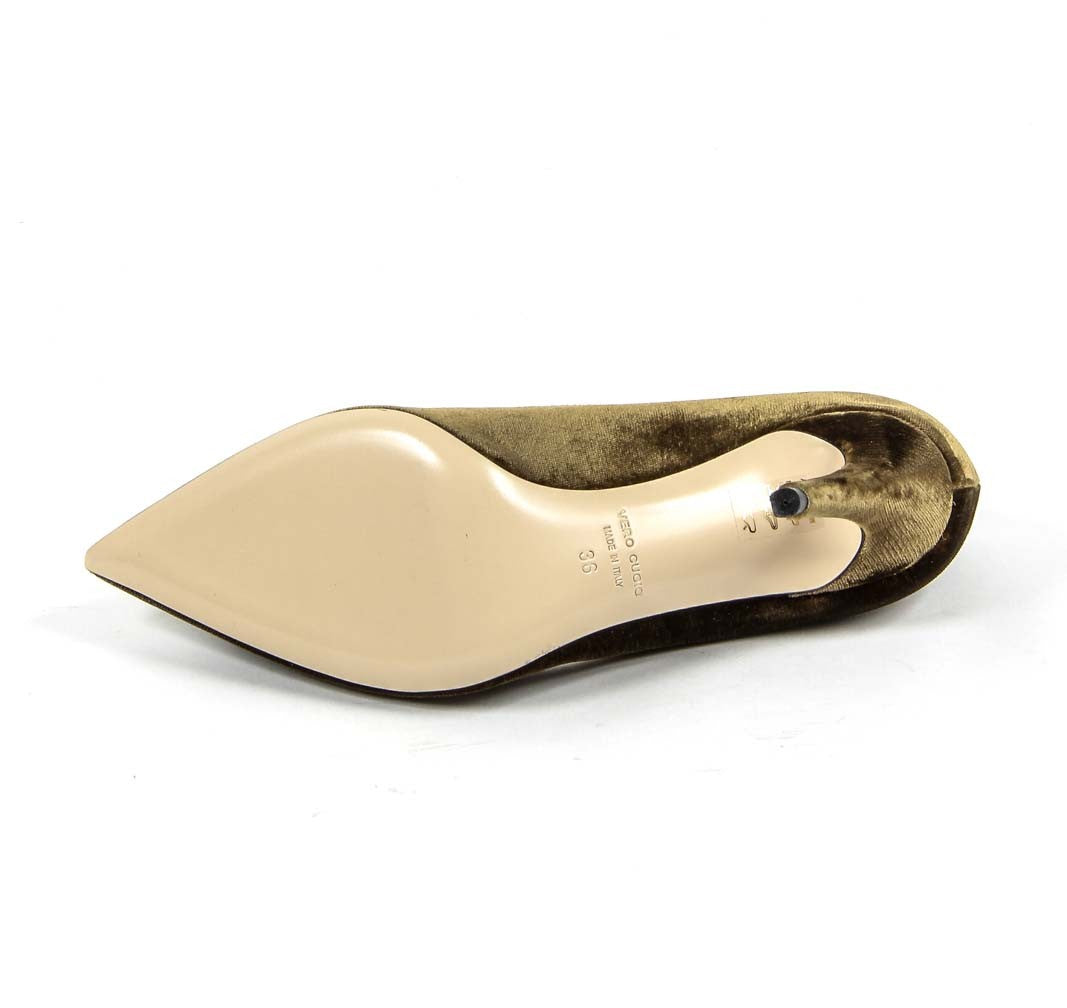 Décolleté da donna V 1969 Italia 3104104 VELLUTO SIGARO