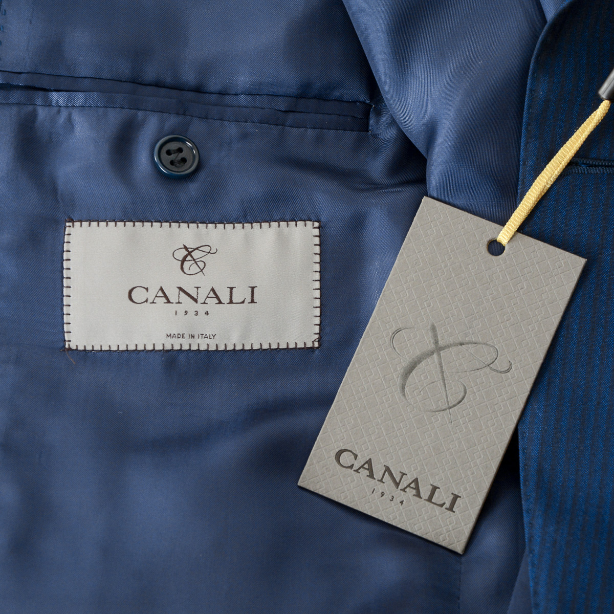Abito da uomo Canali maniche lunghe blu