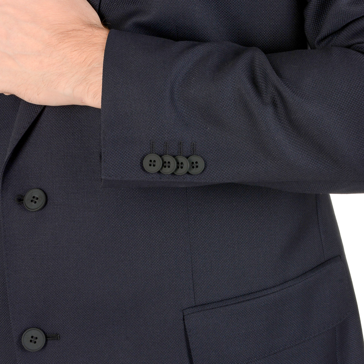 Giacca da uomo Hugo Boss a maniche lunghe blu scuro JET