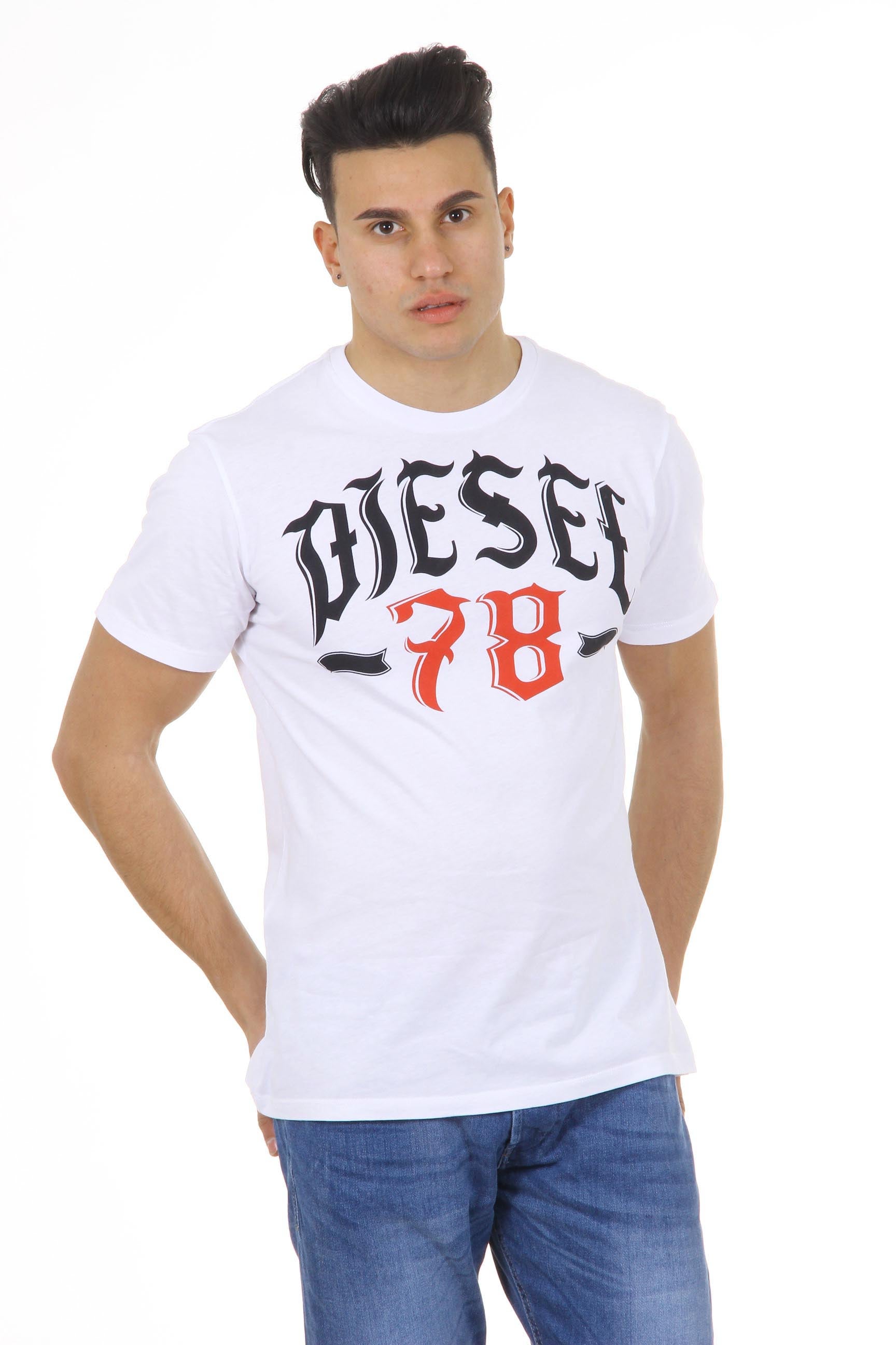 T-shirt uomo Diesel T-LONAD 00SDG2 0091B 100