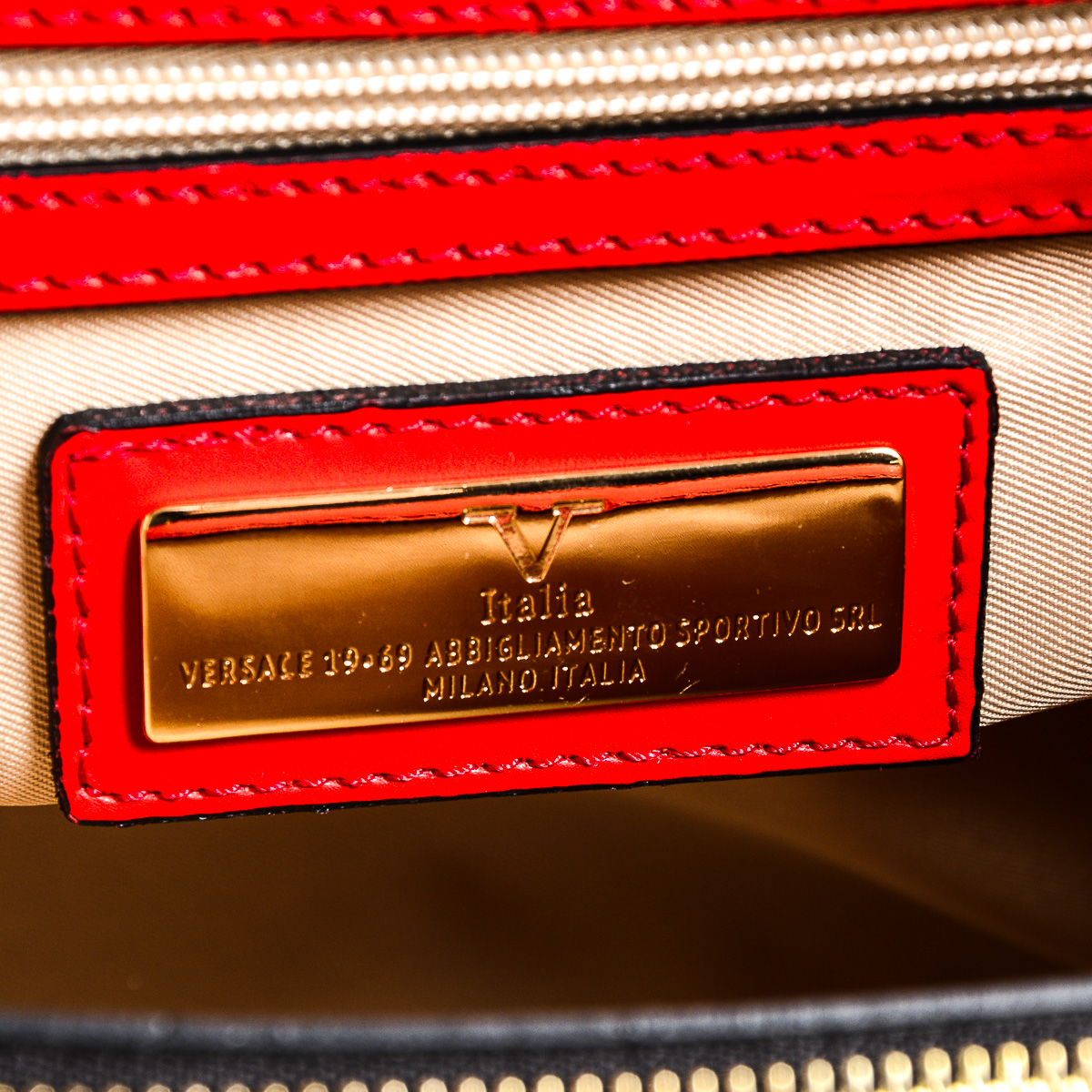 V 1969 Italia Borsa da donna rossa CRETA