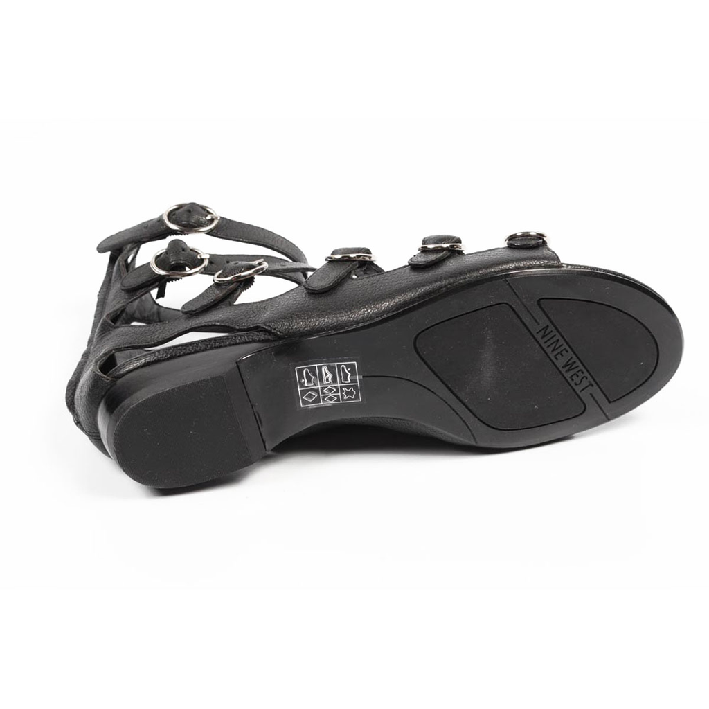 Sandalo gladiatore da donna Nine West NWUSMAN NERO